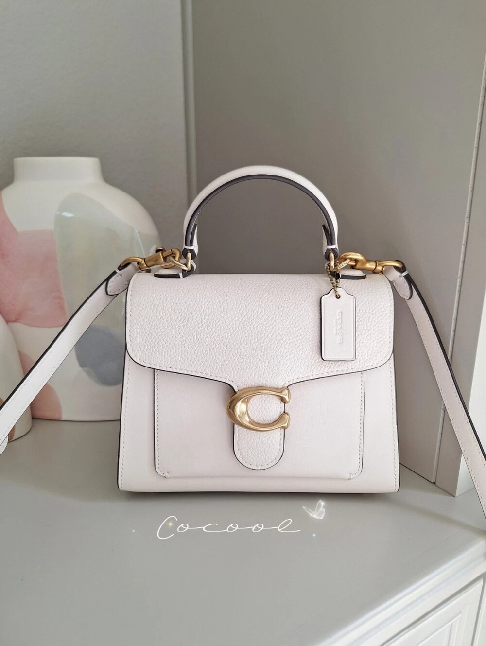 New Coach Tabby Top Handle 20 Bag Gold Hardware Women's Designer Handbag